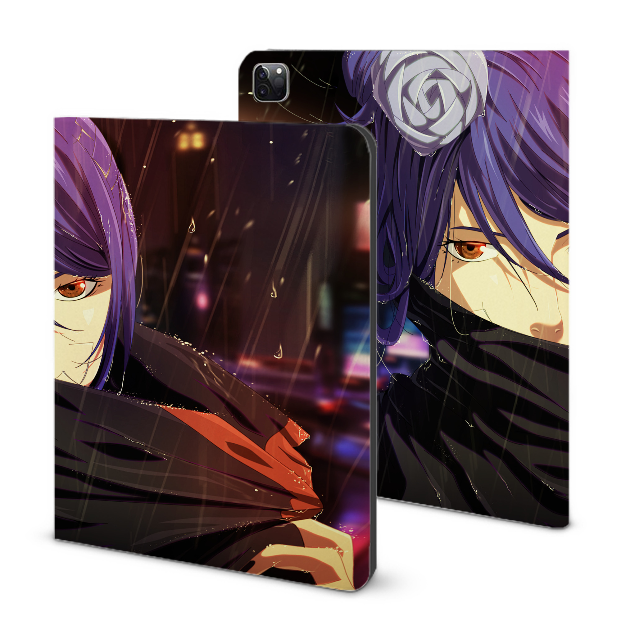 （画像用） NARUTO -ナルト- NARUTO -ナルト- 疾風伝 IPad ケース ブック型 PUレザー TPU 耐衝撃 軽量 薄型 ペン収納なし 全面保護 IPad 各モデル対応